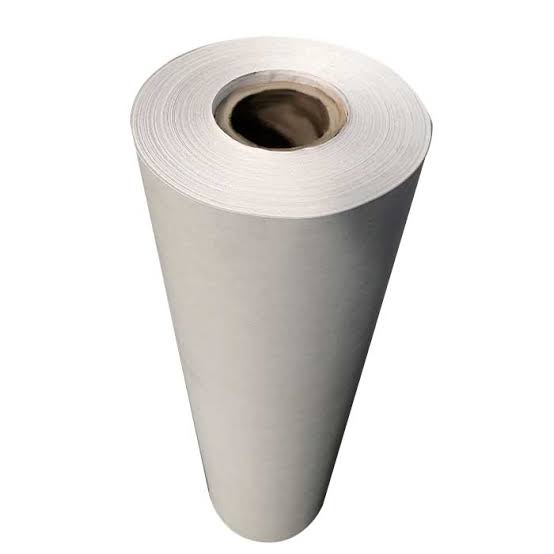 Single roll of marker paper standing upright
